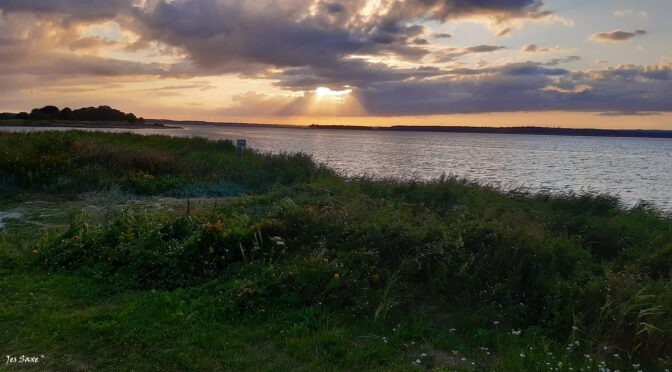 Sunset over the Fiord of Jungshoved Photo