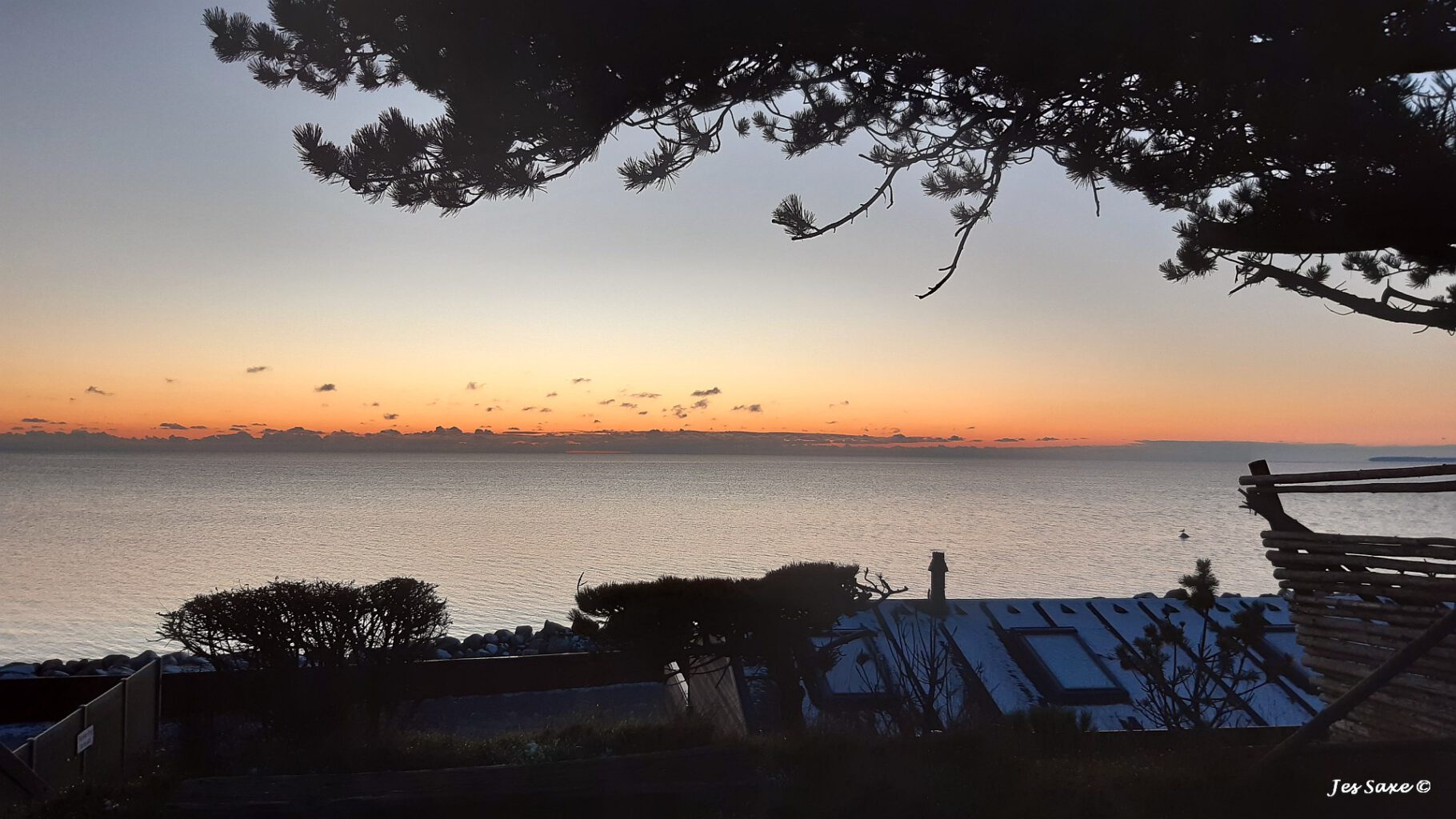 Sunset November 2022 over the Bay of KarreBaek