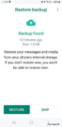 Restoring WhatsApp is easy the right way : Photo: Jes Saxe (c)