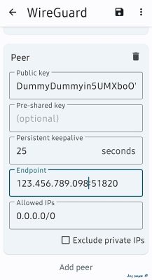 Wireguard Add Peer To Android Jes Saxe (c)