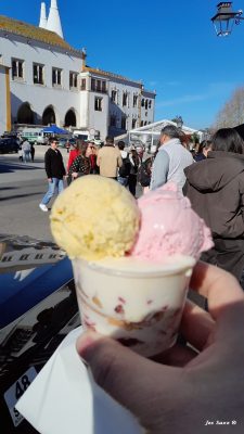 View towards the old town square Sunshine and Ice cream, Sintra